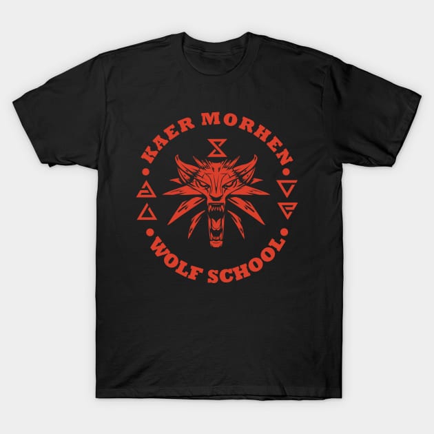 The Witcher Wolf School T-Shirt by Not Dead Yet